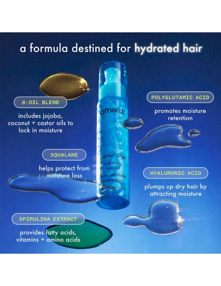 Amika Water Sign Hydrating Hair Oil with Hyaluronic Acid 50ml