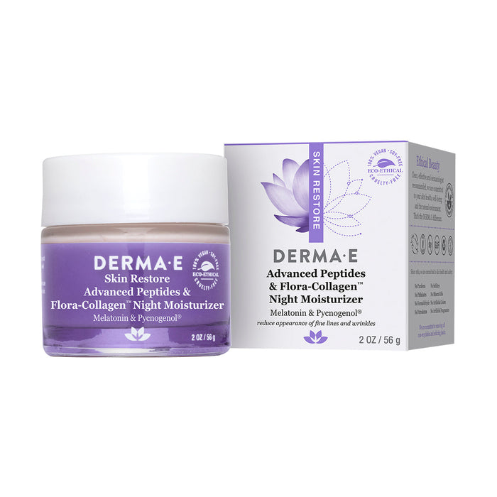 Advanced Peptides & Flora-Collagen™ Night Moisturizer - by DERMA E |ProCare Outlet|
