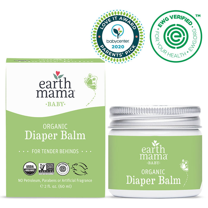 Organic Diaper Balm 2 fl. oz. (60 ml) - by Earth Mama |ProCare Outlet|