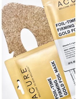 ACURE - Foil-Time Firming Gold Foil Mask - by Acure |ProCare Outlet|