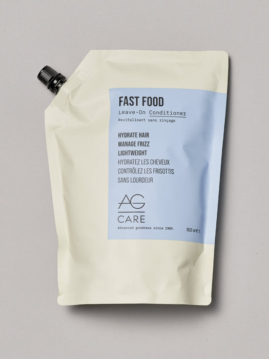 FAST FOOD Leave-On Conditioner 1L Refill - 1 Litre Refill - ProCare Outlet by AG Hair
