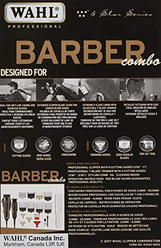 Wahl Professional 5-Star Barber Combo #56272 - Legend Clipper and Hero T-Blade Trimmer - ProCare Outlet by Wahl