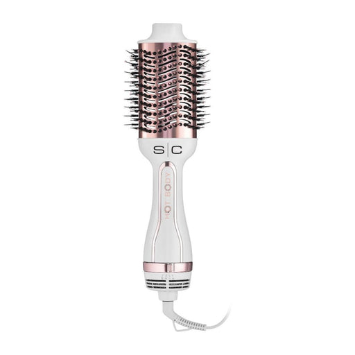 StyleCraft - Hot Body - Ionic 2 IN 1 Blowout Brush Hair Dryer White/Rose Gold - by StyleCraft |ProCare Outlet|