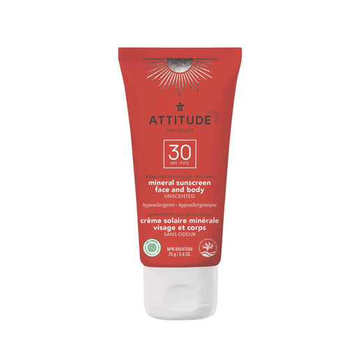 Face Moisturizer Mineral Sunscreen : SPF 30 - by Attitude |ProCare Outlet|
