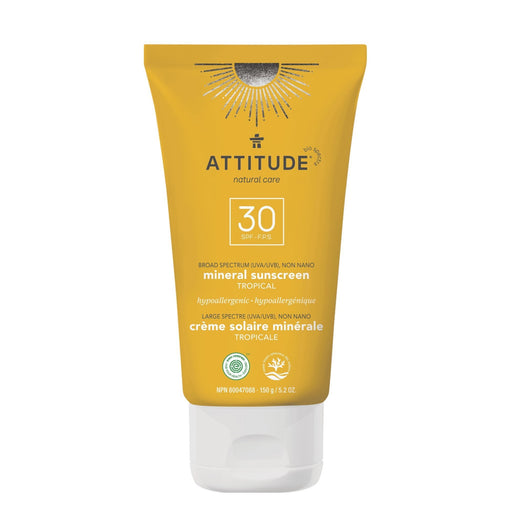 Moisturizer Mineral Sunscreen : SPF 30 - Tropical - by ATTITUDE |ProCare Outlet|