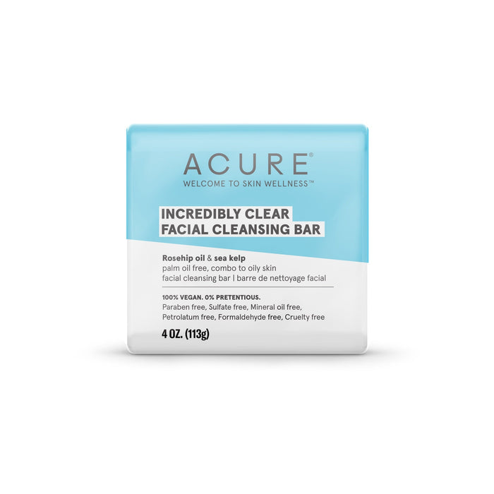 ACURE - Incredibly Clear Facial Cleansing Bar - ProCare Outlet by Acure