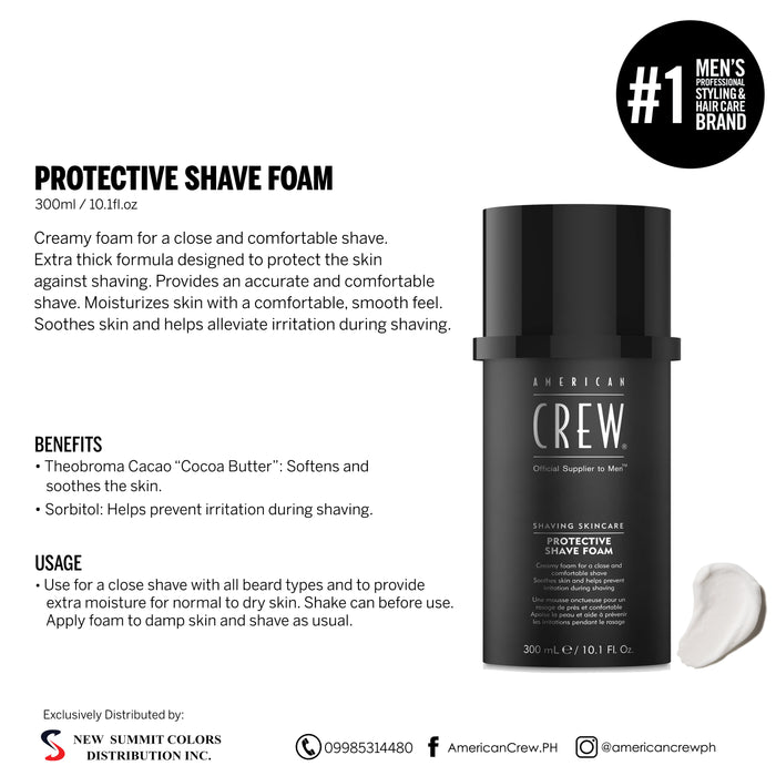 American Crew - Protective Shave Foam | 300ml - ProCare Outlet by American Crew