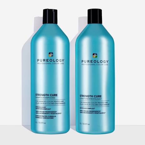 Pureology - Strength Cure - Shampoo and Conditioner Duo |33.8 oz| - by Pureology |ProCare Outlet|