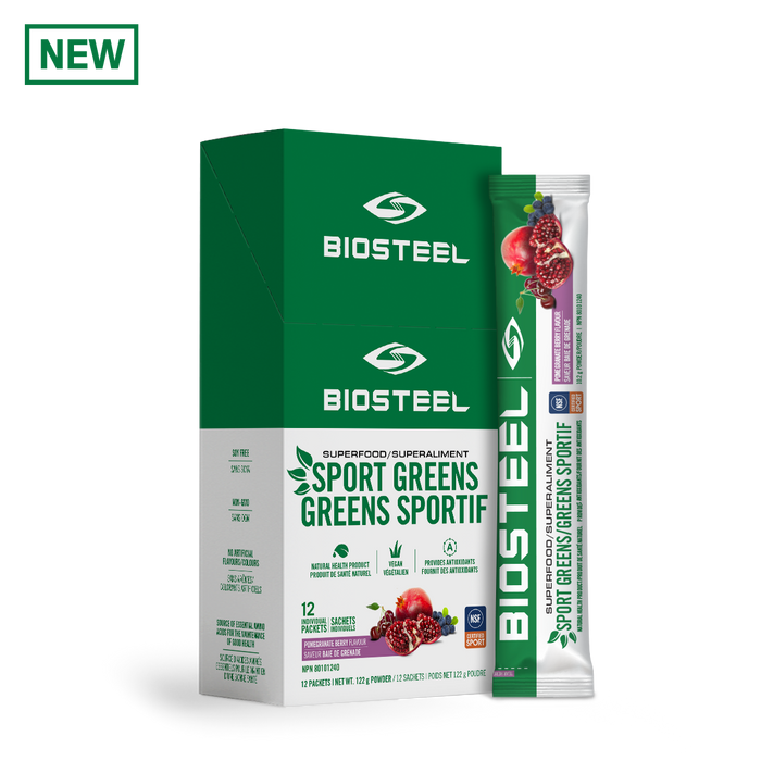 SPORT GREENS / Pomegranate Berry - 12 Servings - by BioSteel Sports Nutrition |ProCare Outlet|