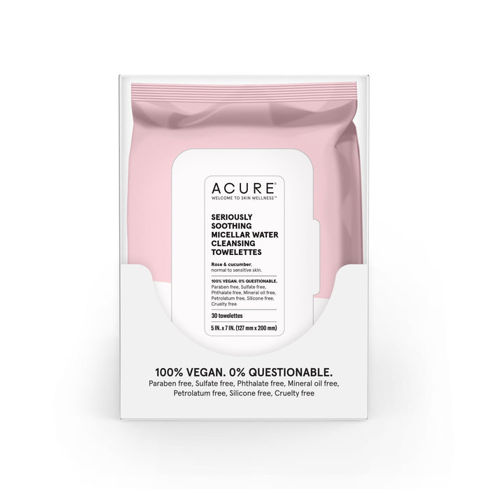 ACURE - Seriously Soothing Micellar Water Towelettes - ProCare Outlet by Acure