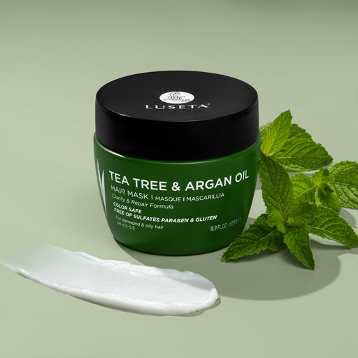 Tea Tree & Argan Oil Hair Mask 16.9oz - Default Title - by Luseta Beauty |ProCare Outlet|