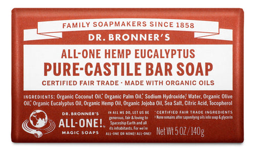 Eucalyptus - Pure-Castile Bar Soap - by Dr Bronner's |ProCare Outlet|