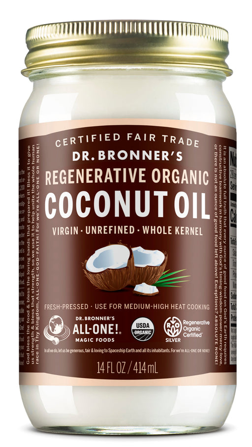 Whole Kernel - Regenerative Organic Coconut Oil - 14 oz - by Dr Bronner's |ProCare Outlet|