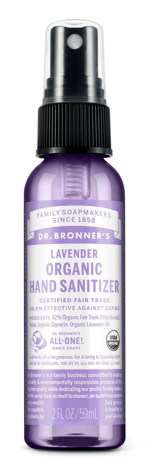 Lavender - Organic Hand Sanitizer - by Dr Bronner's |ProCare Outlet|