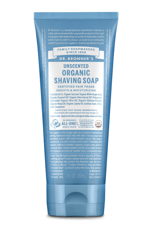 Unscented - Organic Shaving Soaps - by Dr Bronner's |ProCare Outlet|