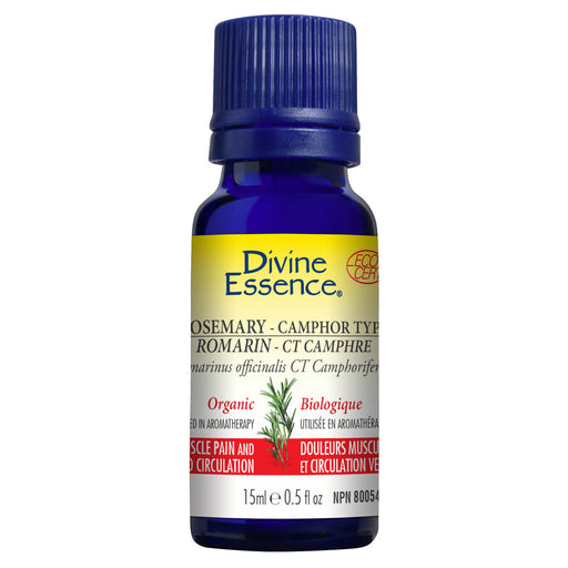 Rosemary-Camphor Type Organic Essential Oil 15ml, DIVINE ESSENCE - by Divine Essence |ProCare Outlet|