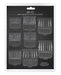 StyleCraft - Pack of 8 Barber & Hairstylist Universal Magnetic Dub Clipper Guards - by StyleCraft |ProCare Outlet|